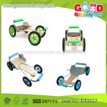 2015 best selling preschool educatioanal kids wooden kart toys